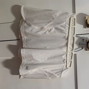 Chic White Wilson Tennis Skirt